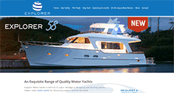 Desktop Screenshot of explorermotoryachts.com